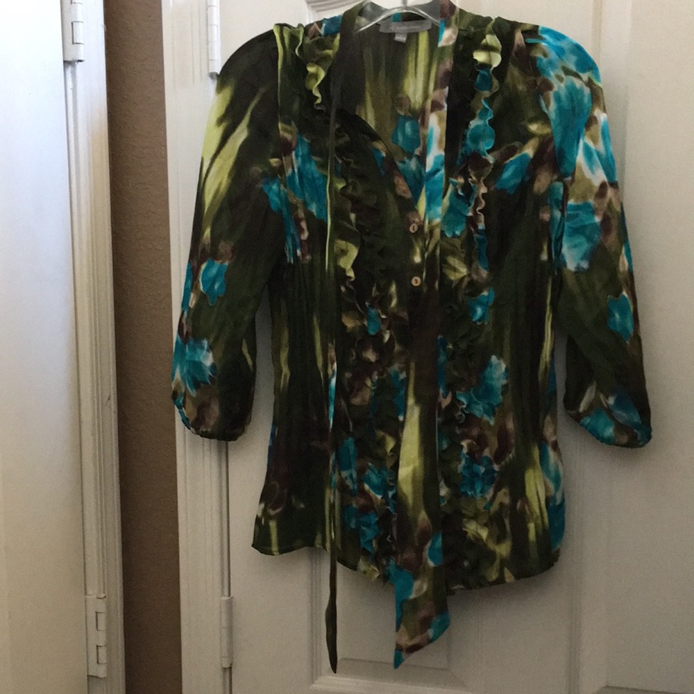 FINAL MARKDOWN Ny collection watercolor blouse large